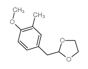 4-METHOXY-3-METHYL(1,3-DIOXOLAN-2-YLMETHYL)BENZENE结构式