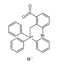 Phosphonium, [(2-bromo-6-nitrophenyl)methyl]triphenyl-, bromide (1:1) Structure