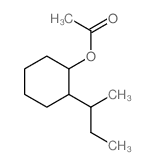 Cyclohexanol,2-(1-methylpropyl)-, 1-acetate结构式