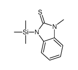 1-methyl-3-trimethylsilylbenzimidazole-2-thione结构式