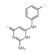 2-amino-6-[(3-chlorophenyl)amino]-1H-pyrimidine-4-thione Structure