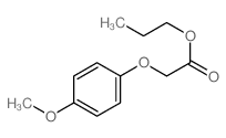 propyl 2-(4-methoxyphenoxy)acetate Structure