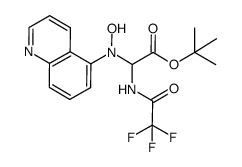 tert-butyl [(hydroxy)(5-quinolyl)amino][(trifluoroacetyl)amino]acetate结构式
