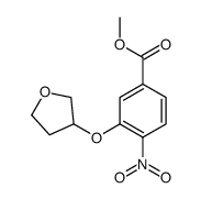 methyl 4-nitro-3-(oxolan-3-yloxy)benzoate结构式