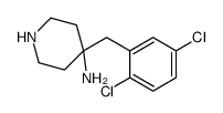 4-[(2,5-dichlorophenyl)methyl]piperidin-4-amine结构式