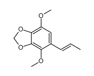 4,7-dimethoxy-5-prop-1-enyl-1,3-benzodioxole结构式