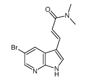 3-(5-溴-1H-吡咯并[2,3-B]吡啶-3-基)-N,N-二甲基-2-丙酰胺结构式
