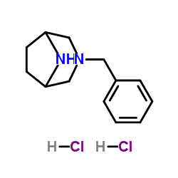 3-(苯基甲基)-3,8-二氮杂双环[3.2.1]辛烷二盐酸盐结构式