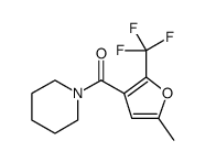 Methanone, [5-methyl-2-(trifluoromethyl)-3-furanyl]-1-piperidinyl Structure