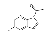 1-(5-fluoro-4-iodopyrrolo[2,3-b]pyridin-1-yl)ethanone Structure