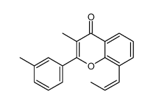 3-methyl-2-(3-methylphenyl)-8-prop-1-enylchromen-4-one Structure