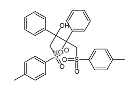 1,4-bis-(4-methylphenyl)sulfonyl-2,3-diphenylbutane-2,3-diol结构式