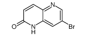 7-溴-1,5-萘啶-2(1H)-酮结构式