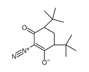 (4R,6R)-4,6-ditert-butyl-2-diazonio-3-oxocyclohexen-1-olate结构式