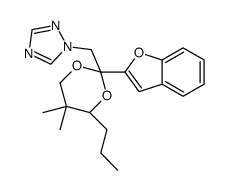 1-[[(2R,4S)-2-(1-benzofuran-2-yl)-5,5-dimethyl-4-propyl-1,3-dioxan-2-yl]methyl]-1,2,4-triazole Structure