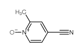 4-Pyridinecarbonitrile,2-methyl-,1-oxide(9CI) Structure