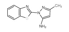 2-苯并噻唑-2-基-5-甲基-2H-吡唑-3-胺结构式