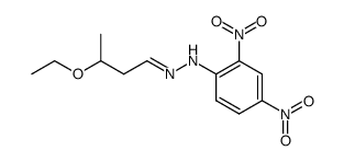3-Aethoxy-butanal-<2,4-dinitro-phenylhydrazon> Structure