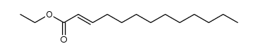 (E)-ethyl tridec-2-enoate结构式
