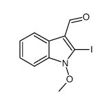 2-iodo-1-methoxyindole-3-carbaldehyde结构式
