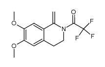 1,2,3,4-tetrahydro-6,7-dimethoxy-1-methylene-2-(trifluoroacetyl)isoquinoline结构式