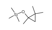 trimethyl(1,2,2-trimethylcyclopropoxy)silane Structure