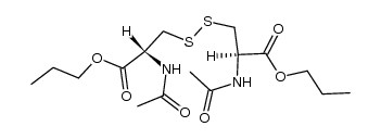 N,N'-diacetyl-L-cystine dipropyl ester结构式