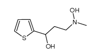 3-(hydroxy(methyl)amino)-1-(thiophen-2-yl)propan-1-ol结构式