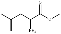2-氨基-4-甲基戊-4-烯酸甲酯结构式