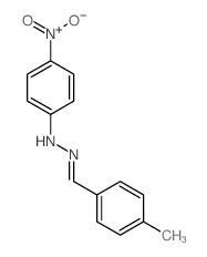 Benzaldehyde,4-methyl-, 2-(4-nitrophenyl)hydrazone Structure