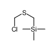 chloromethylsulfanylmethyl(trimethyl)silane Structure