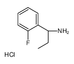 (S)-1-(2-Fluorophenyl)propan-1-amine hydrochloride Structure
