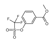 methyl 3-(trifluoromethylsulfonyloxy)benzoate结构式