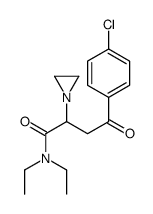 2-aziridin-1-yl-4-(4-chlorophenyl)-N,N-diethyl-4-oxo-butanamide Structure
