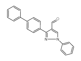 3-联苯-1-苯基-1H-吡唑-4-甲醛结构式