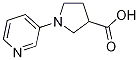 1-(吡啶-3-基)吡咯烷-3-羧酸结构式
