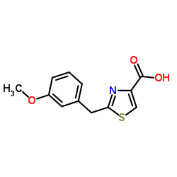 2-(3-Methoxybenzyl)-1,3-thiazole-4-carboxylic acid结构式