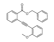 benzyl 2-((2-methoxyphenyl)ethynyl)benzoate结构式