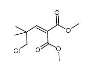 dimethyl 2-(3-chloro-2,2-dimethylpropylidene)malonate结构式