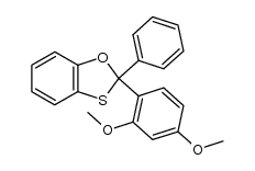 2-(2,4-dimethoxyphenyl)-2-phenylbenzo[d][1,3]oxathiole结构式