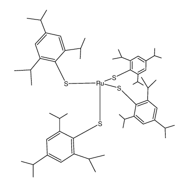 {ruthenium(2,4,2-triisopropylbenzenethiolate)4} Structure