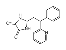 2-(2-phenyl-2-pyridin-2-ylethyl)imidazolidine-4,5-dione Structure