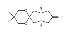 (3a'R,6a'S)-5,5-dimethyltetrahydro-1'H-spiro[1,3-dioxane-2,2'-pentalen]-5'(3'H)-one结构式