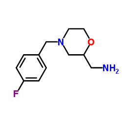 2-氨甲基-4-(4-氟苄基)吗啉结构式