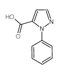 1-苯基-1H-吡唑-5-羧酸结构式