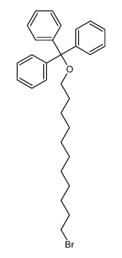 [11-bromoundecoxy(diphenyl)methyl]benzene结构式