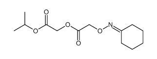 [{{cyclohexylidene)-amino]oxy}-acetic acid-2-(isopropyloxy)-2-oxoethyl ester Structure