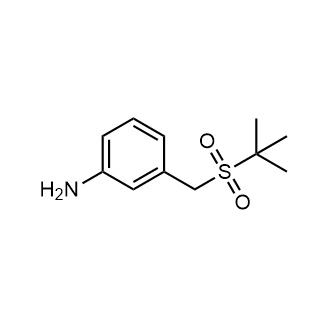 3-((叔丁基磺酰基)甲基)苯胺结构式