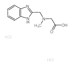 [(1H-Benzoimidazol-2-ylmethyl)-methyl-amino]-acetic acid dihydrochloride Structure