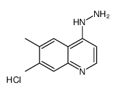 (6,7-dimethylquinolin-4-yl)hydrazine,hydrochloride结构式